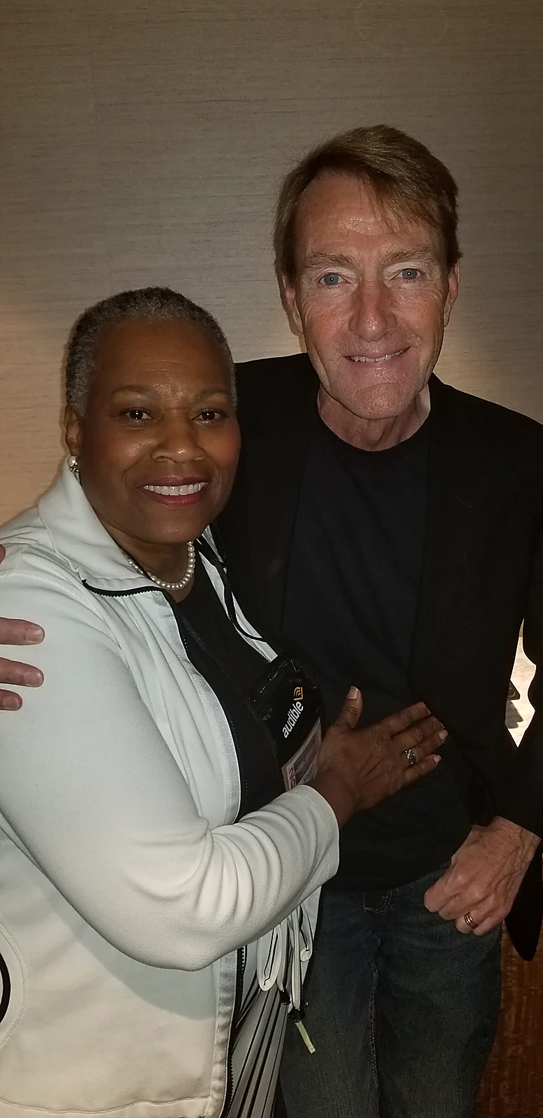Maggie Linton with bestselling author Lee Child