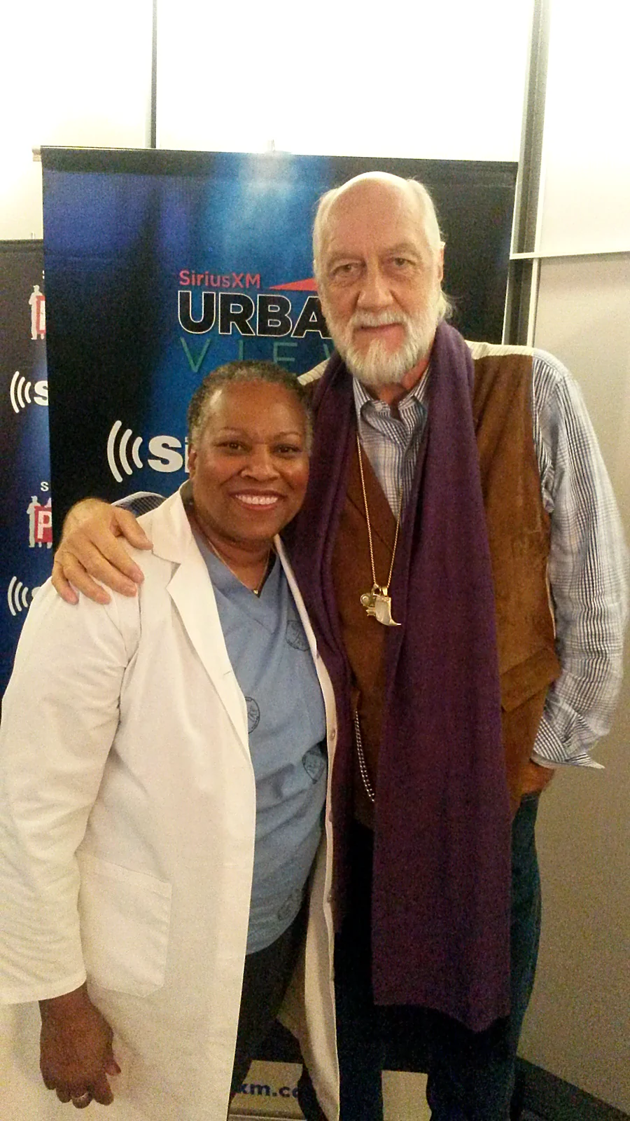 Maggie Linton with musician Mick Fleetwood
